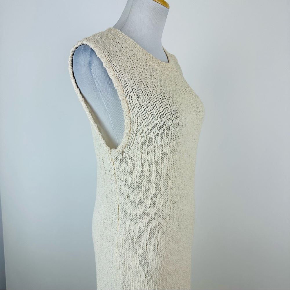 Anthropologie Callahan Isla Knit Midi Dress Fringe Bottom Size Large - Picture 5 of 11